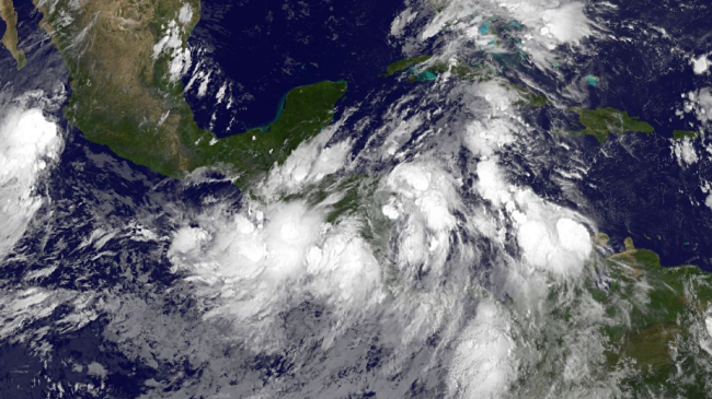 NOAA's GOES-East captured this image of Tropical Storm Nate on Oct. 5, 2017