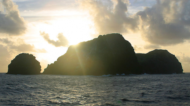  Papahānaumokuākea Marine National Monument Mokumanamana sunset.