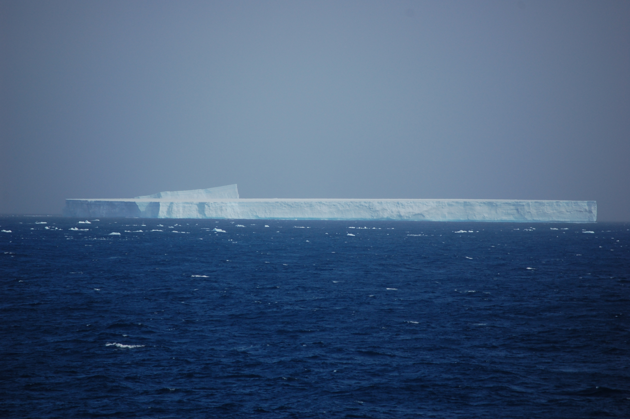 A large tabular iceberg