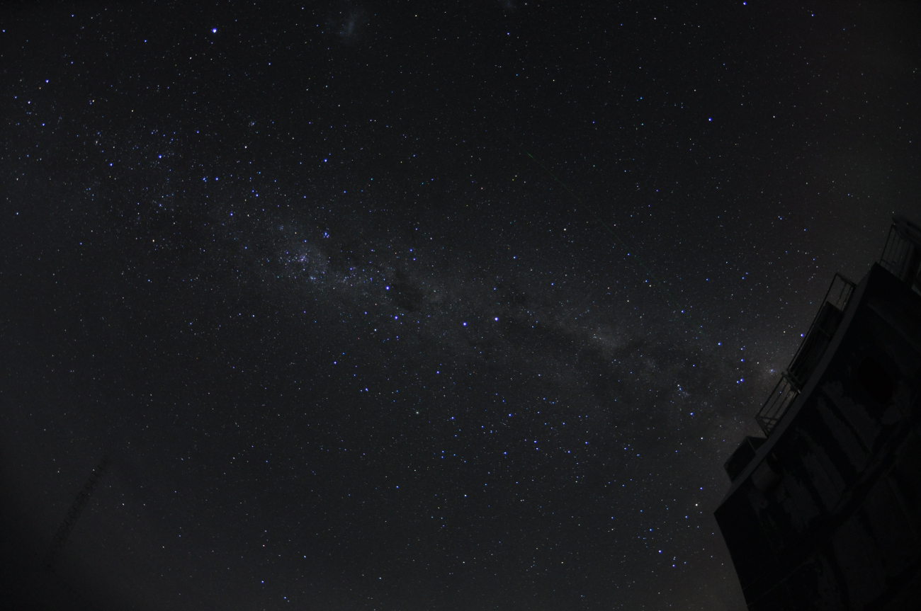 Night sky seen over the Atmospheric Research Observatory
