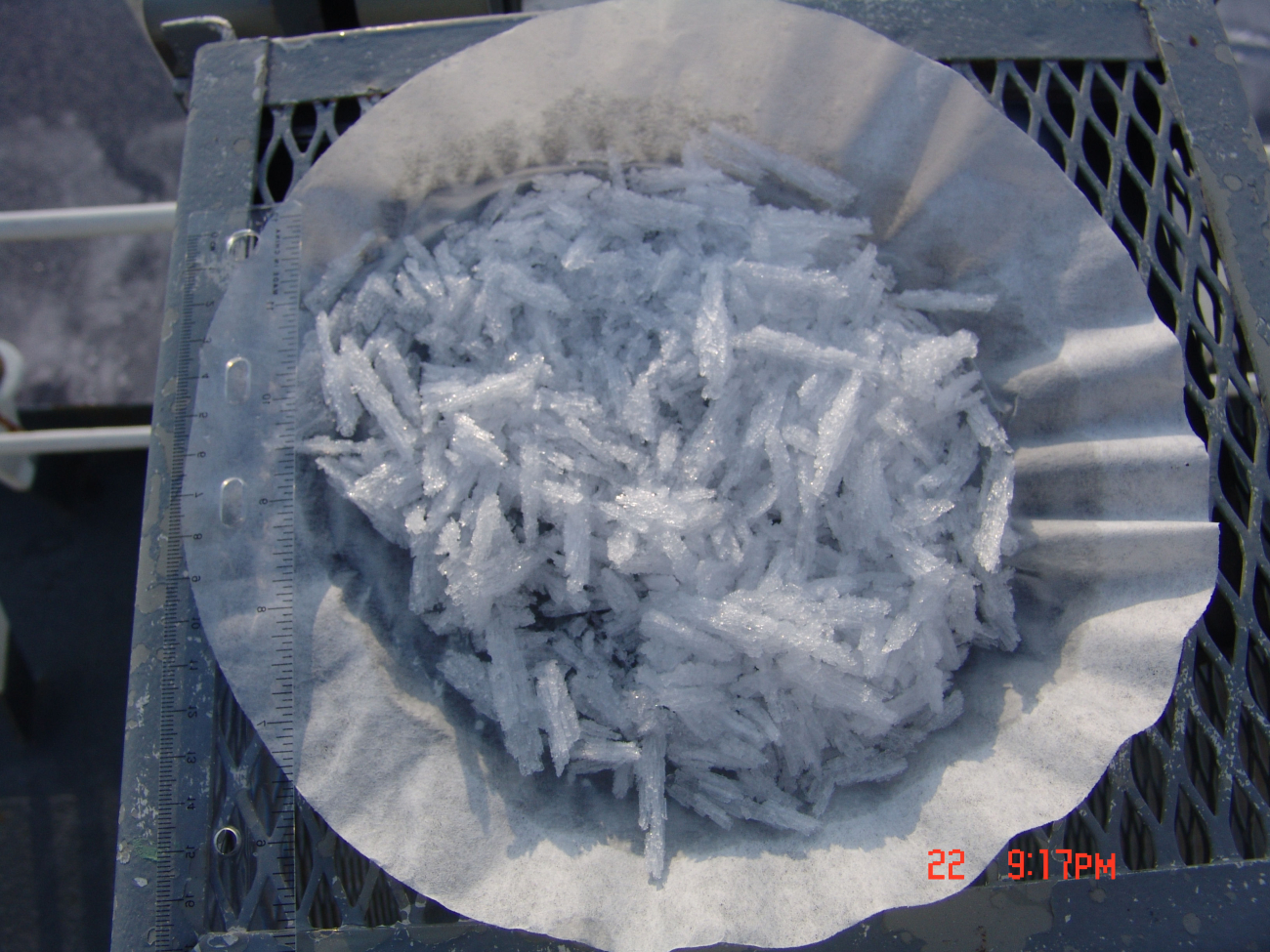 Ice crystals obtained by Dr