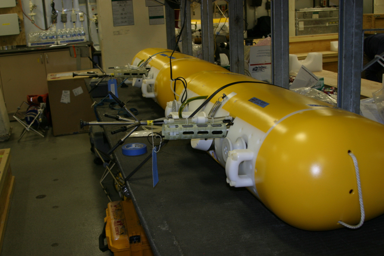 An instrument package prior to deployment