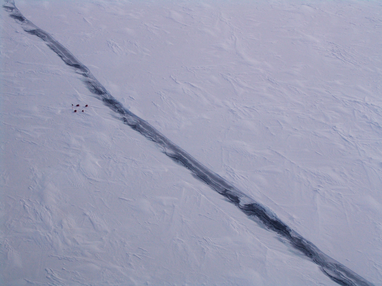 A fracture in the ice field
