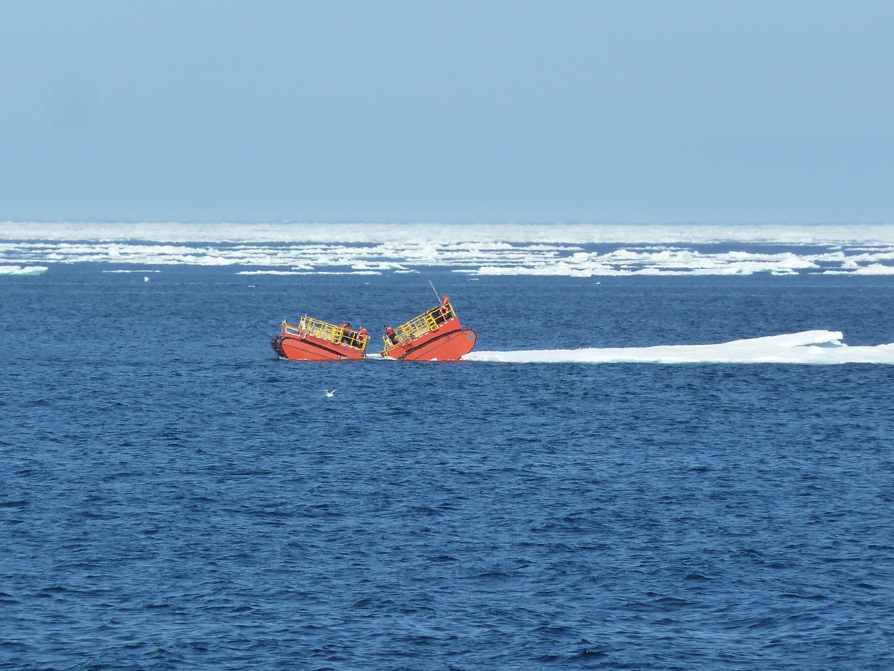 Arktos Evacuation Craft being tested by US Coast Guard north of Point Barrow
