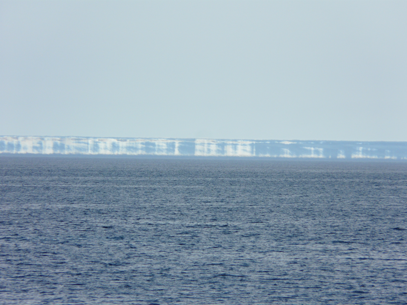 Mirage on the Beaufort Sea giving appearance of inpenetrable wall of ice