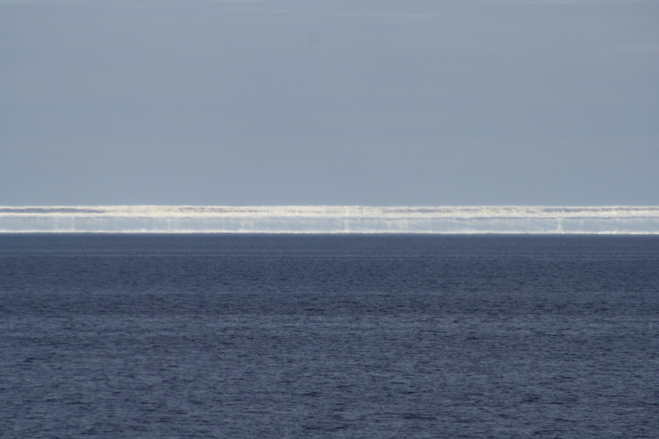 Mirage on the Beaufort Sea giving appearance of inpenetrable wall of ice