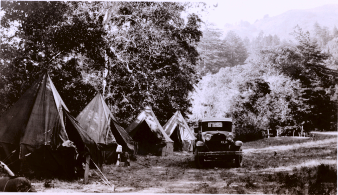 The first camp at Big Sur