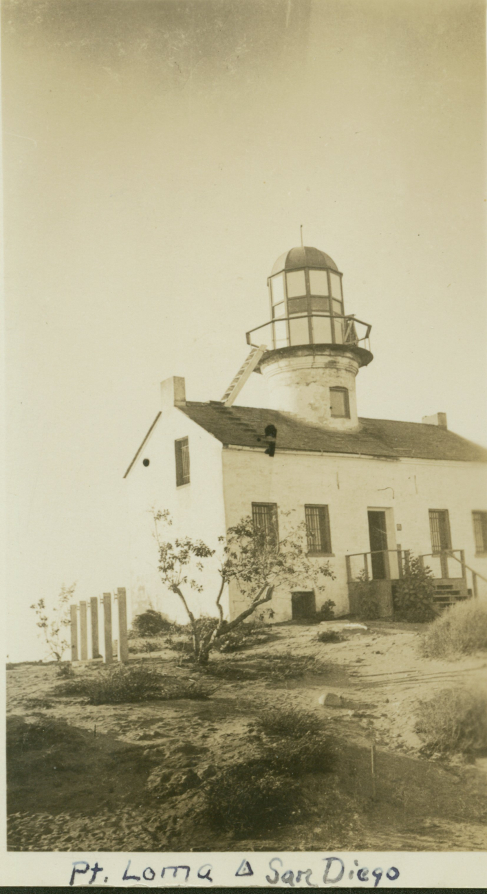 The Point Loma Lighthouse, used as triangulation station