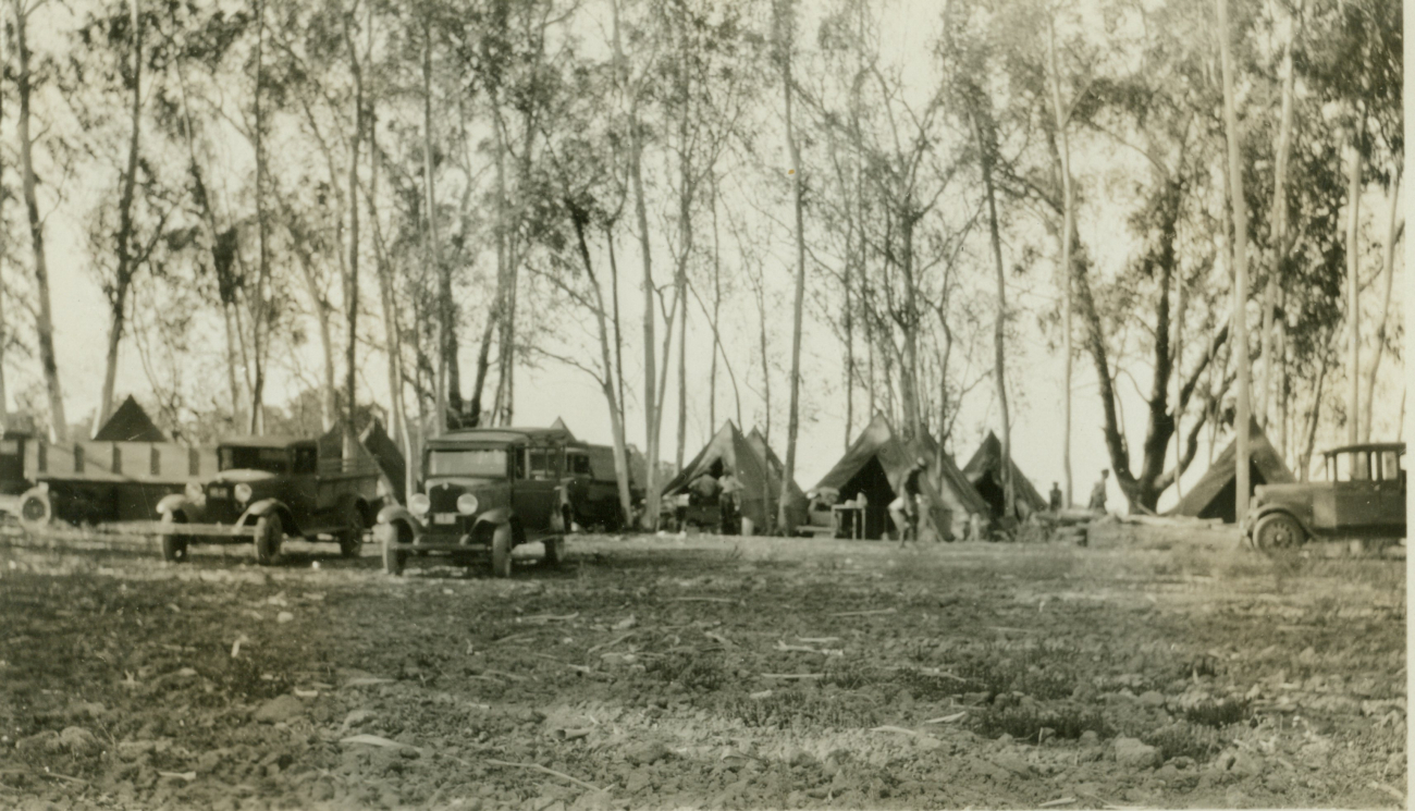 The camp at Sacramento