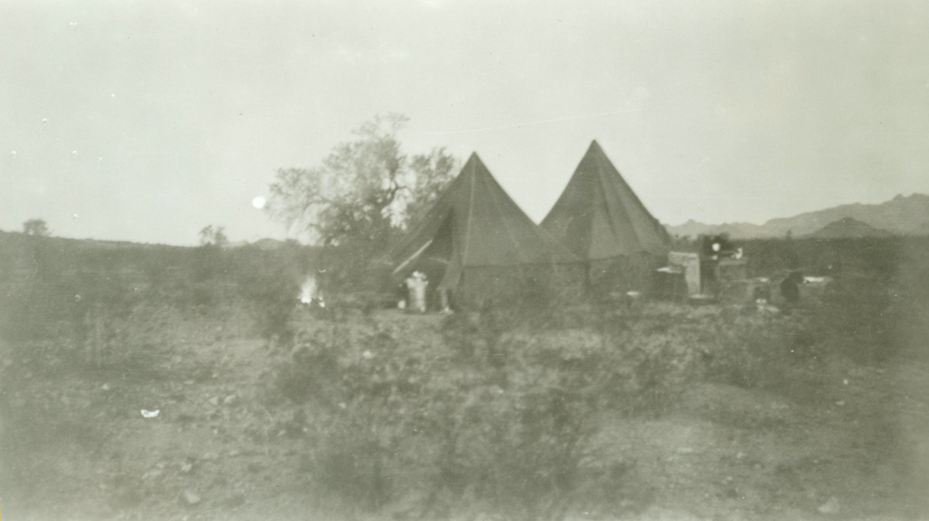 Camp near Wintersburg in December 1934