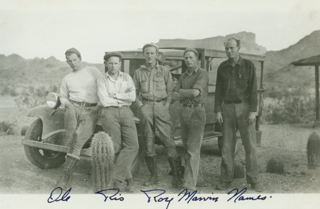Clarence Ole Olsen, Floyd Risvold, Roy (somehow for Louisiana)?, Marvin ?, and W