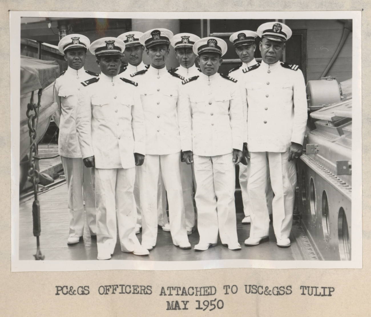 Philippine Coast and Geodetic Survey officers attached to the USC&GS; ship TULIP