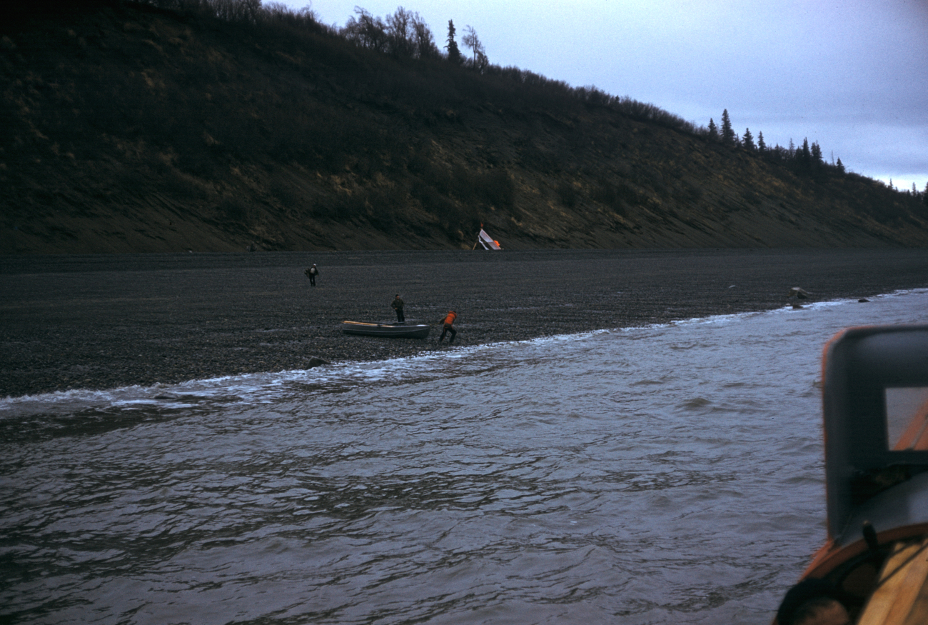 Signal building party on beach