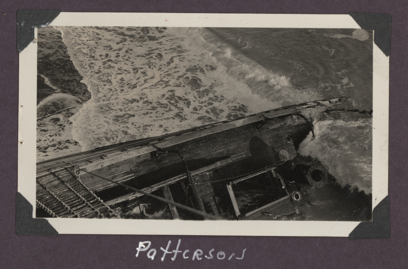 The remains of the Coast and Geodetic Survey Steamer PATTERSON - one of thegreat ships of the USC&GS