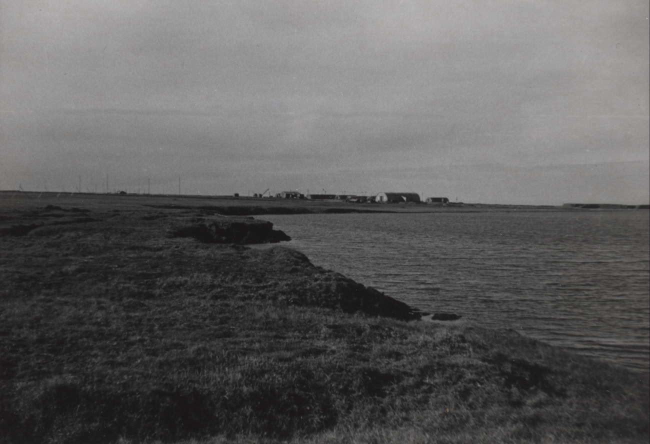 Tigvariak Island main camp for hydrographic and geodetic survey crews