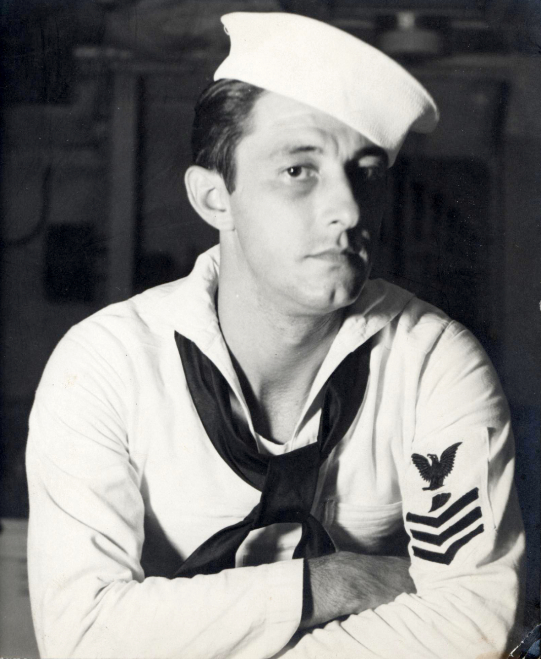 Unidentified sailor photographed by Photographers Mate Ira G