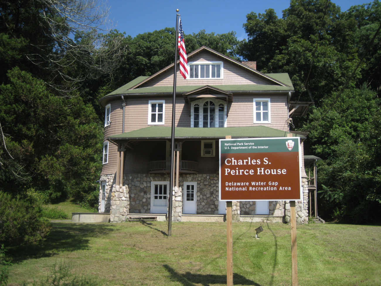 Arisbe, home of Charles Sanders Peirce in Milford, Pennsylvania