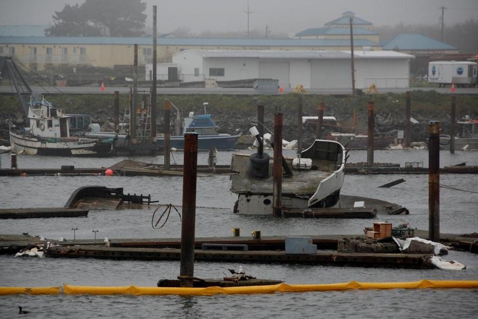 Post-tsunami surveys of Crescent City Harbor following damage fromJapanese tsunami following the Tohoku 9