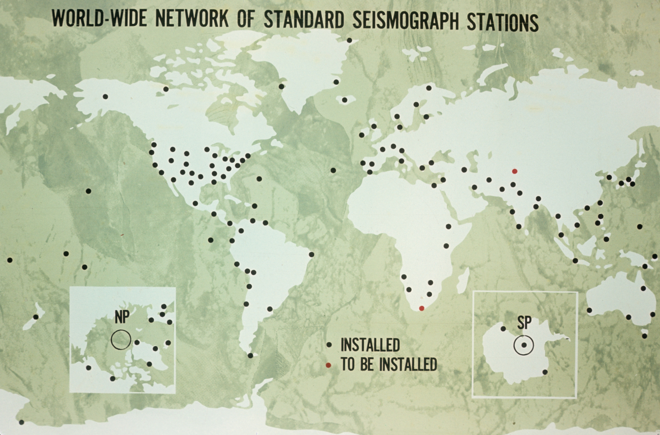 World-wide network of standard seismograph stations managed by Coast andGeodetic Survey