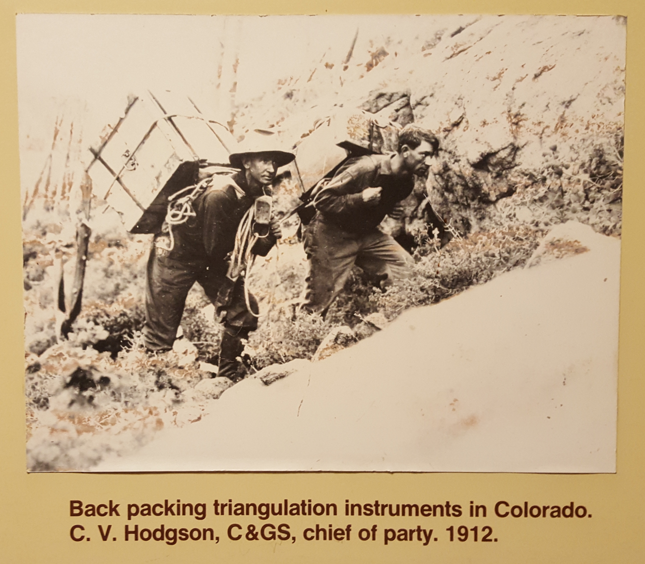 Backpacking triangulation instruments in Colorado