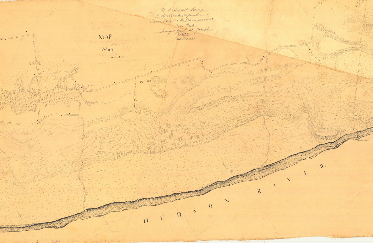 Topographic sheet from Fort Lee to Boompers Hook by Thornton A