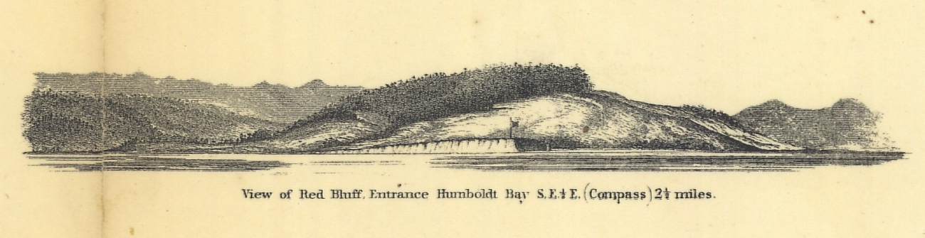 View of Red Bluff, Entrance Humboldt Bay S