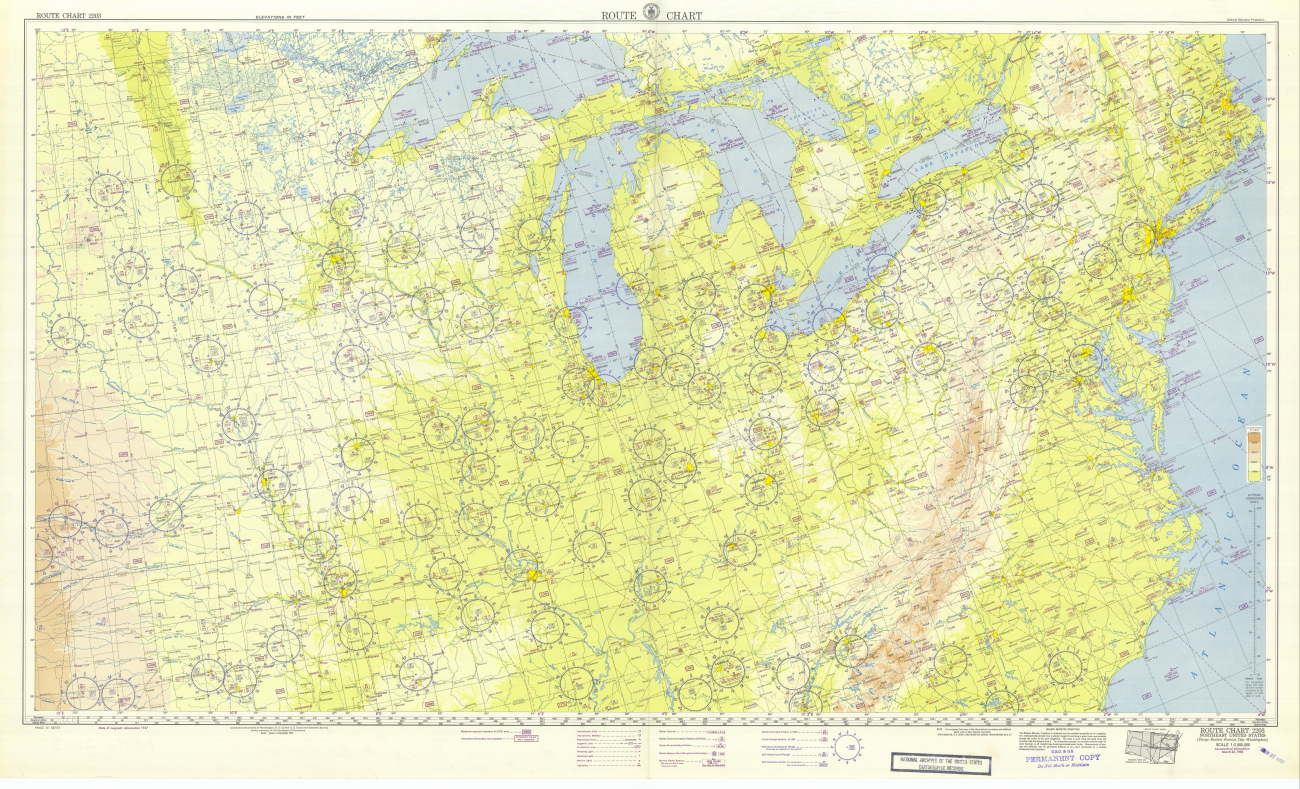 Route Chart 2203 Northeast United States (Fargo-Boston-Kansas City-Washington)