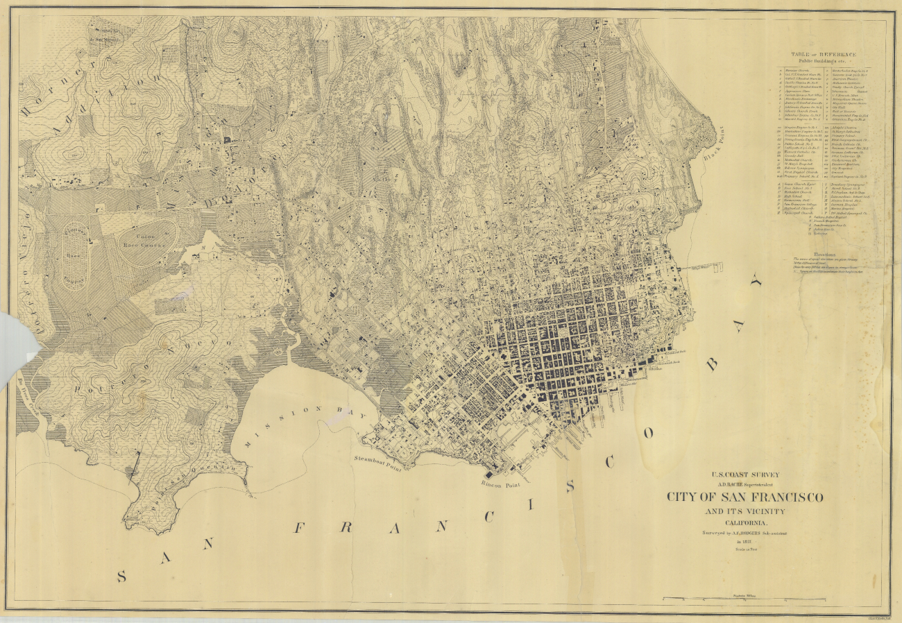 Survey Map of City of San Francisco and its Vicinity