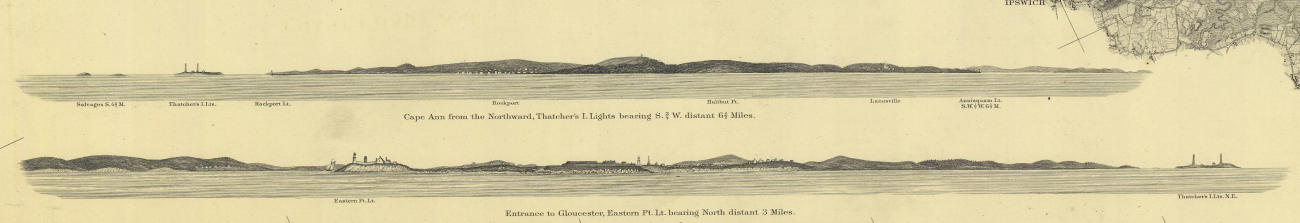 View of Cape Ann from the Northward, Thatcher's I
