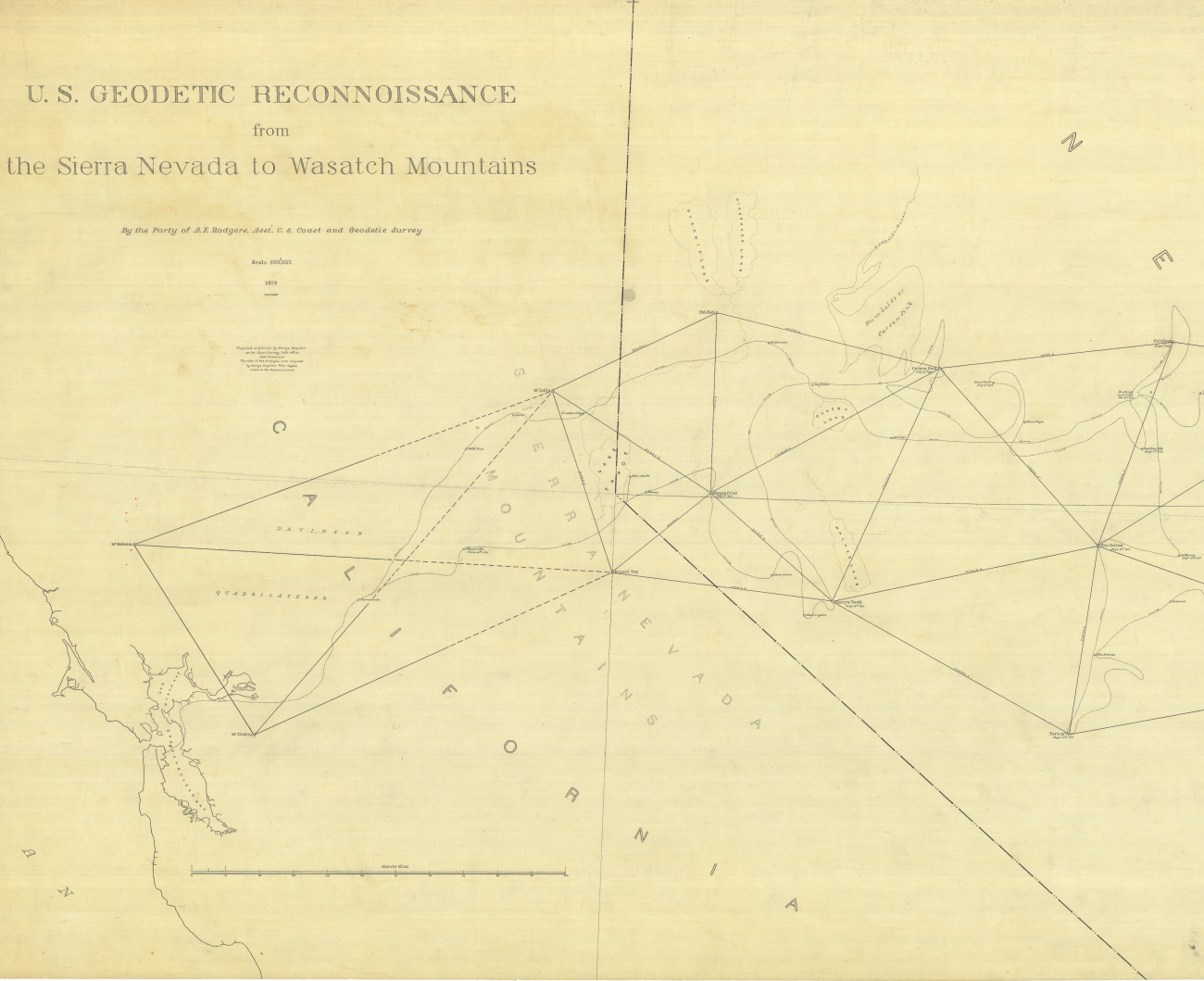 W section of Geodetic Reconnaissance from the Sierra Nevada to WasatchMountains