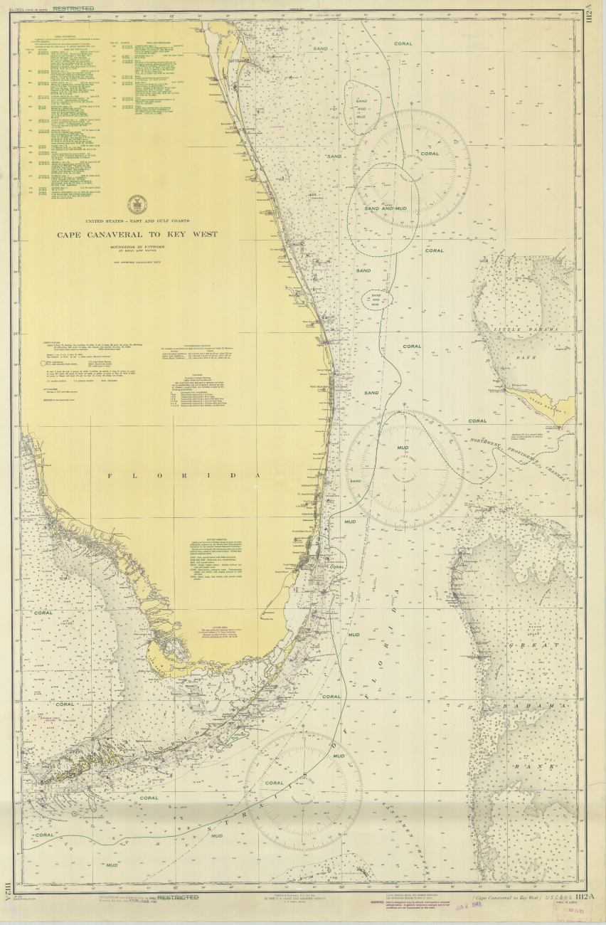Shipwreck chart showing location of sunken wrecks for use by surface warfarevessels engaged in anti-submarine warfare