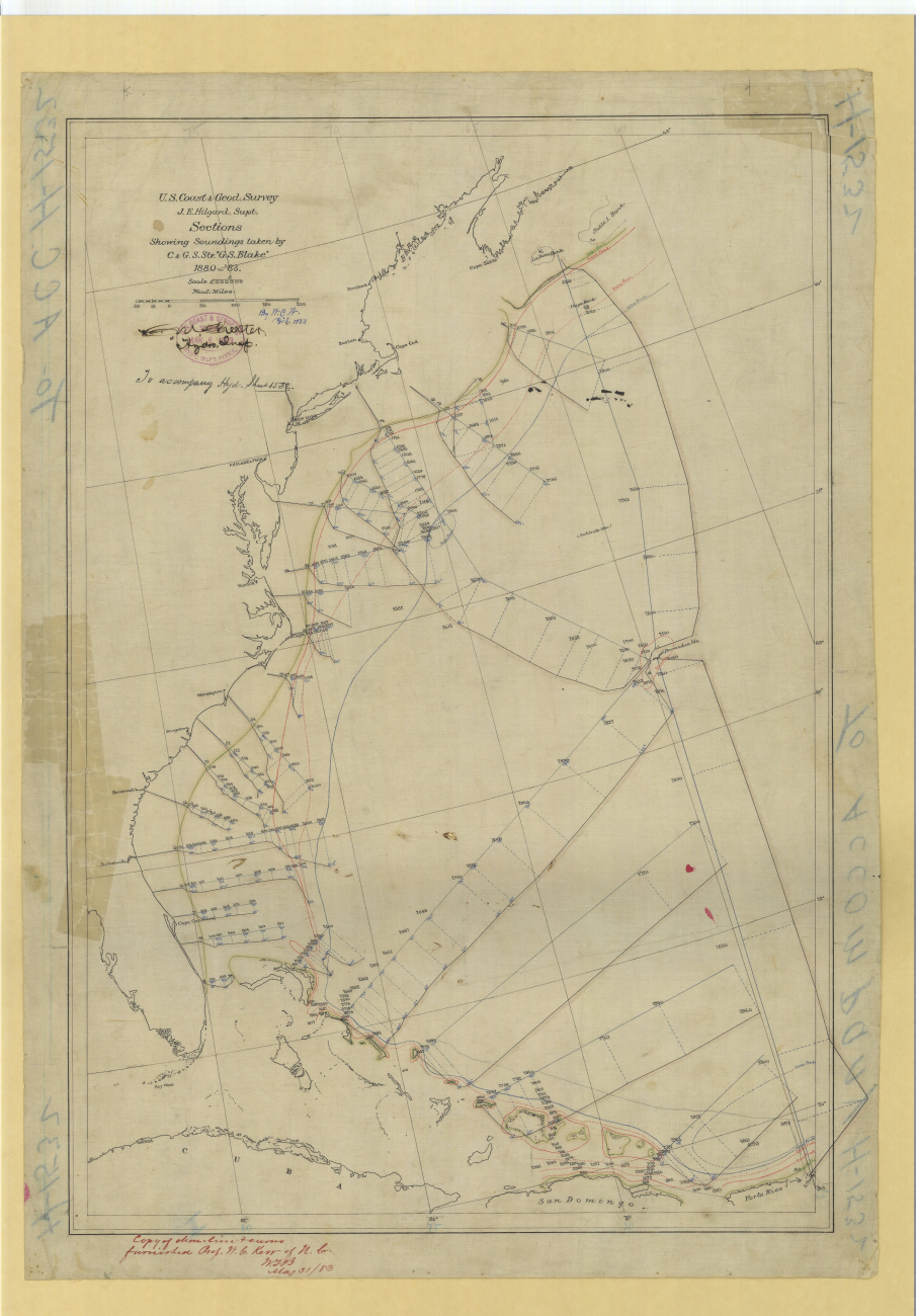 Generalized map of western Atlantic developed from map in image cgs05524