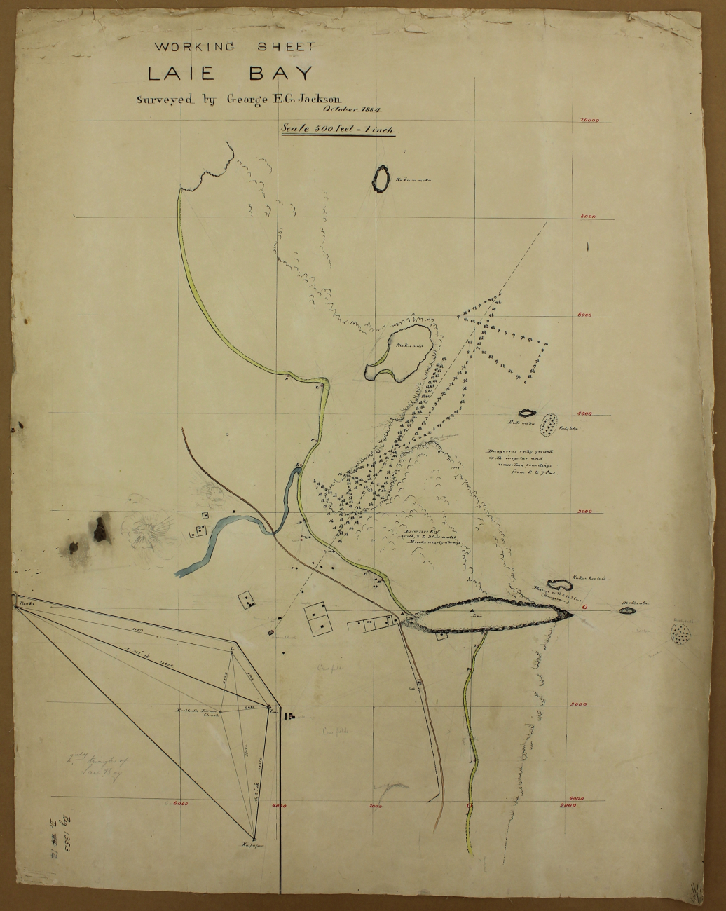 Hydrographic survey of Laie Bay by George E