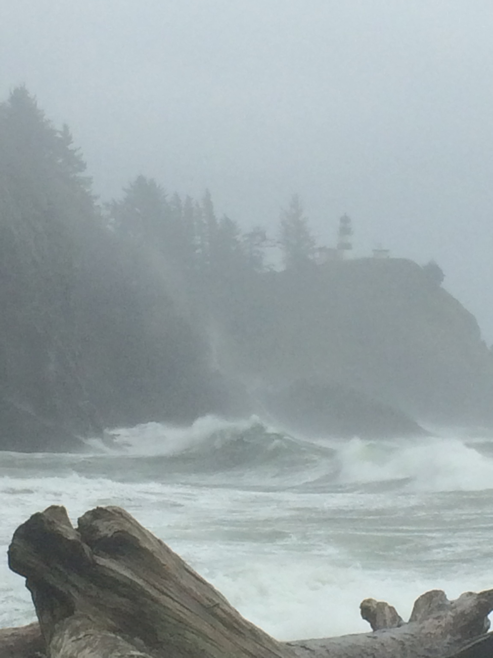 Storm conditions at Cape Disappointment, Ilwaco, WA