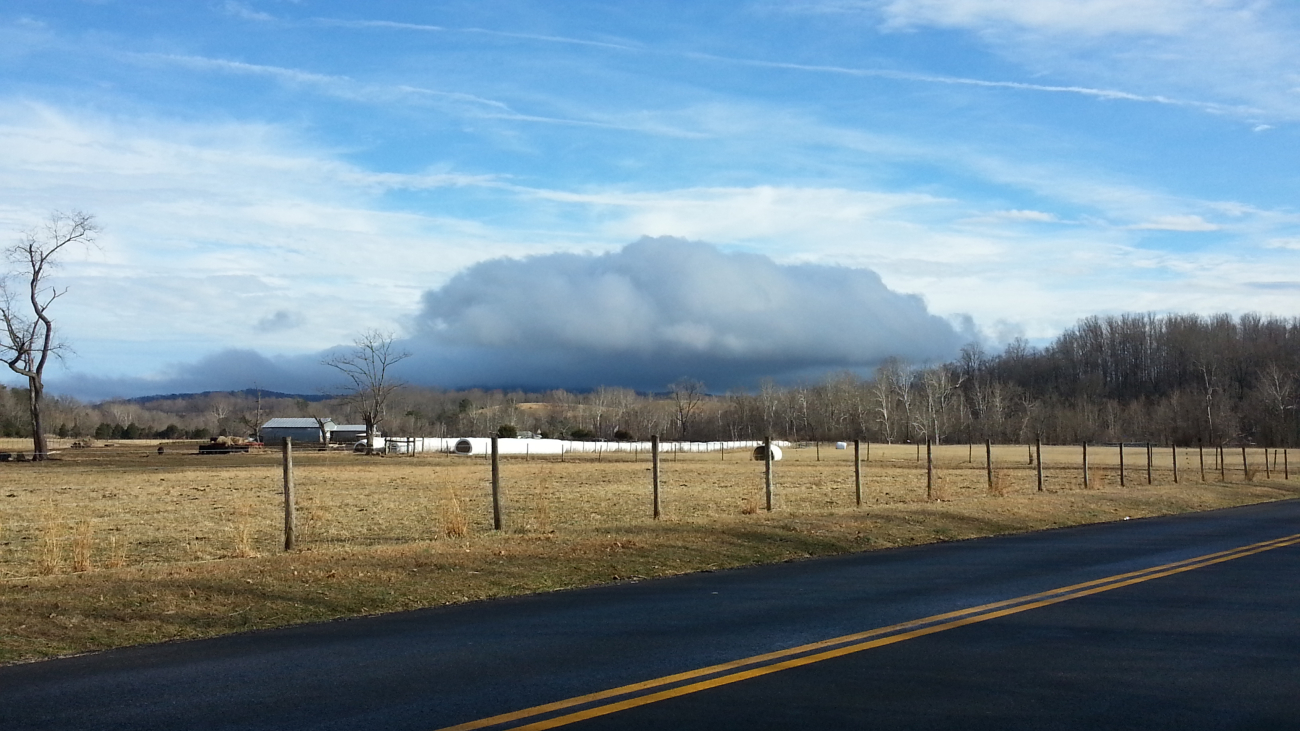 Cloud in the Blue Ridge taken from just west of Criglersville on the Old BlueRidge Turnpike