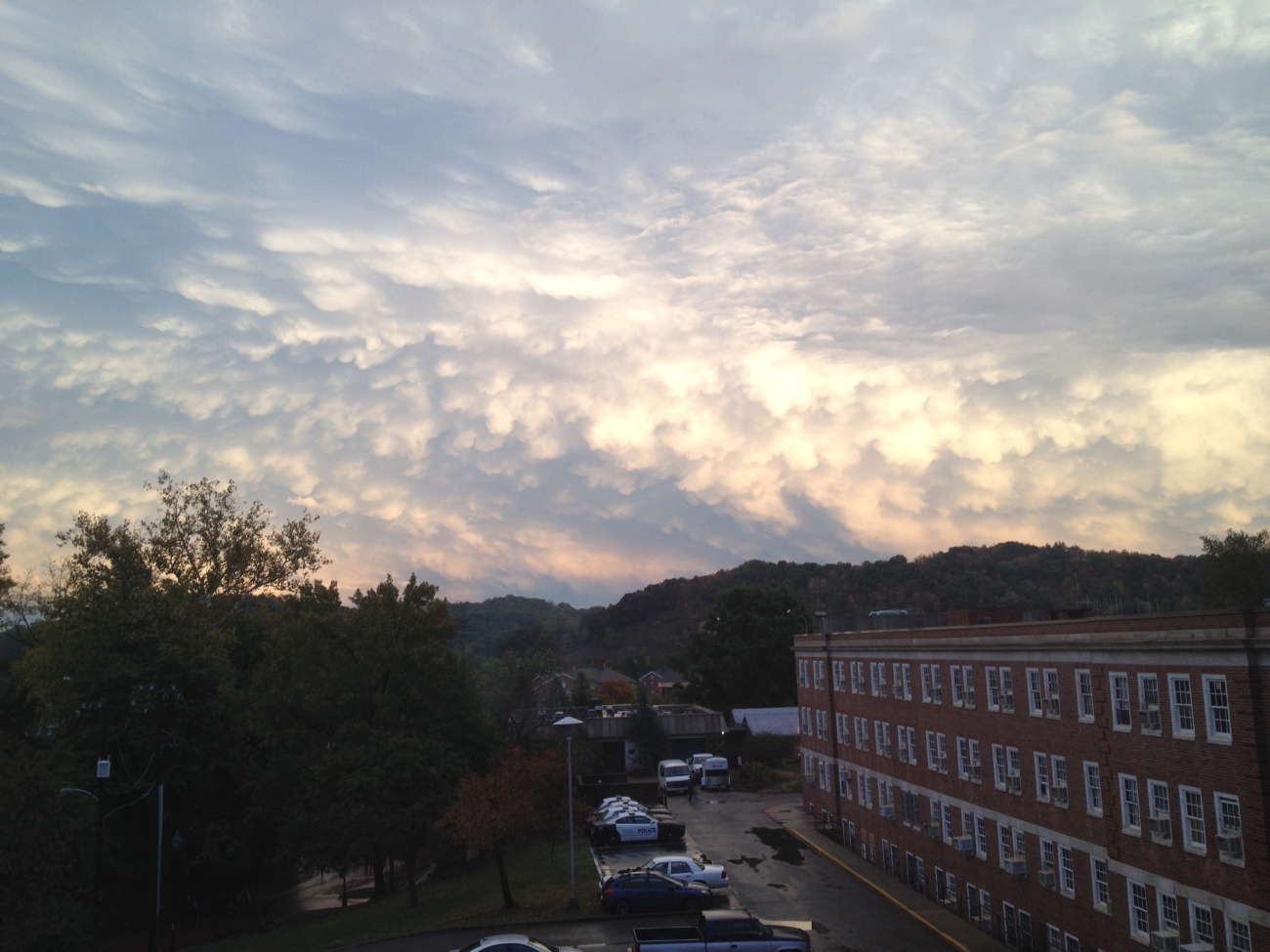 Mammatus clouds at Ohio University