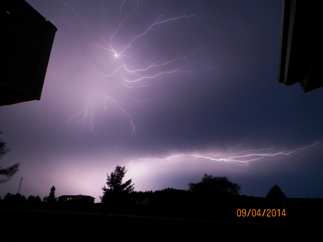 Lightning on a stormy night