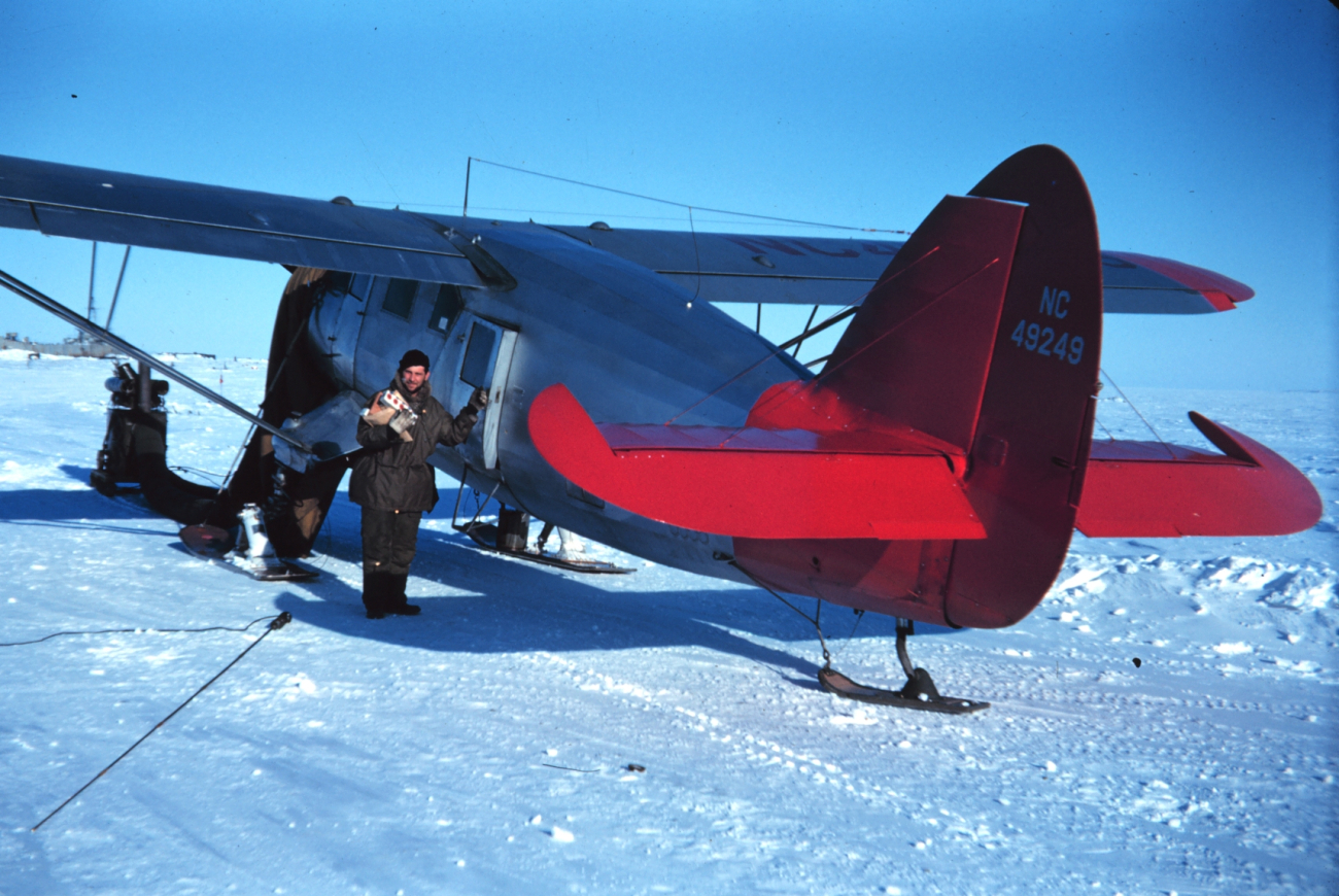 A ski-equipped Norseman plane at Tigvariak Island