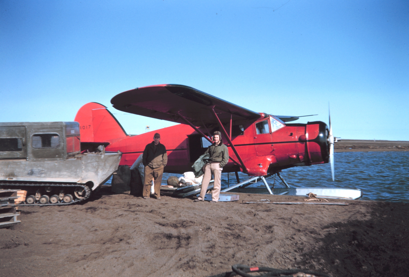 Unloading a float plane - Ensign Eugene W