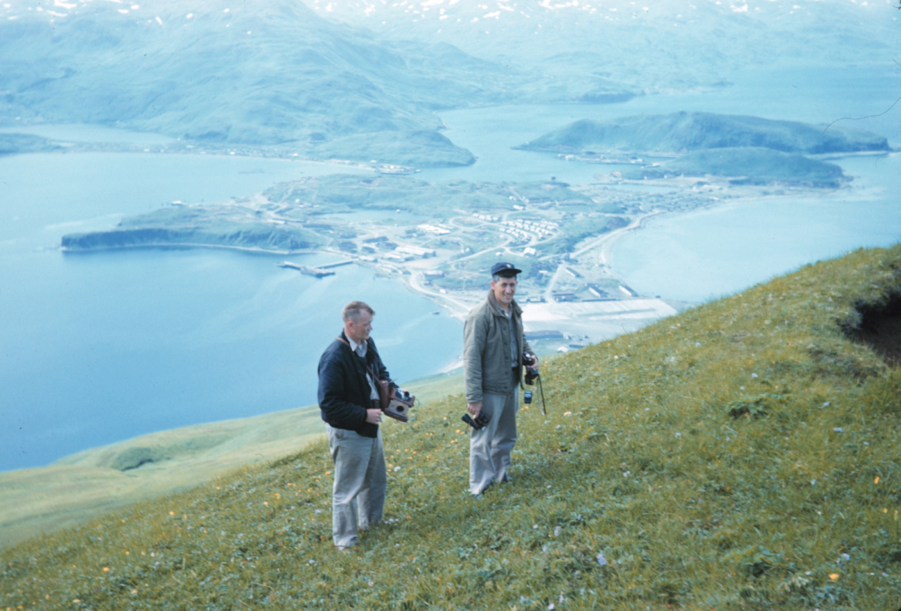_____ and Lieutenant Commander Leonard Baker on the slopes of Mount Ballyhoo