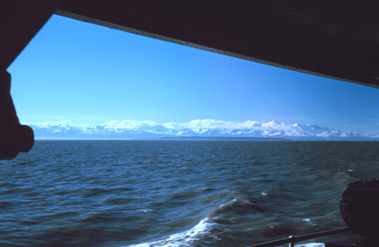 Cruising up Cook Inlet - looking at the east side of the inlet