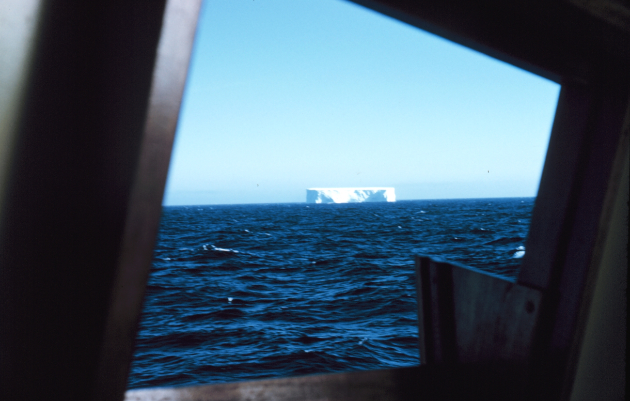 The first iceberg seen during the expedition