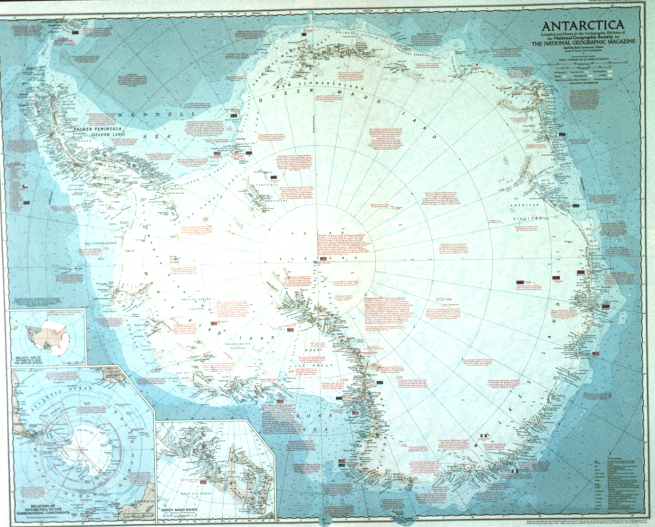 National Geographic Antarctica Map