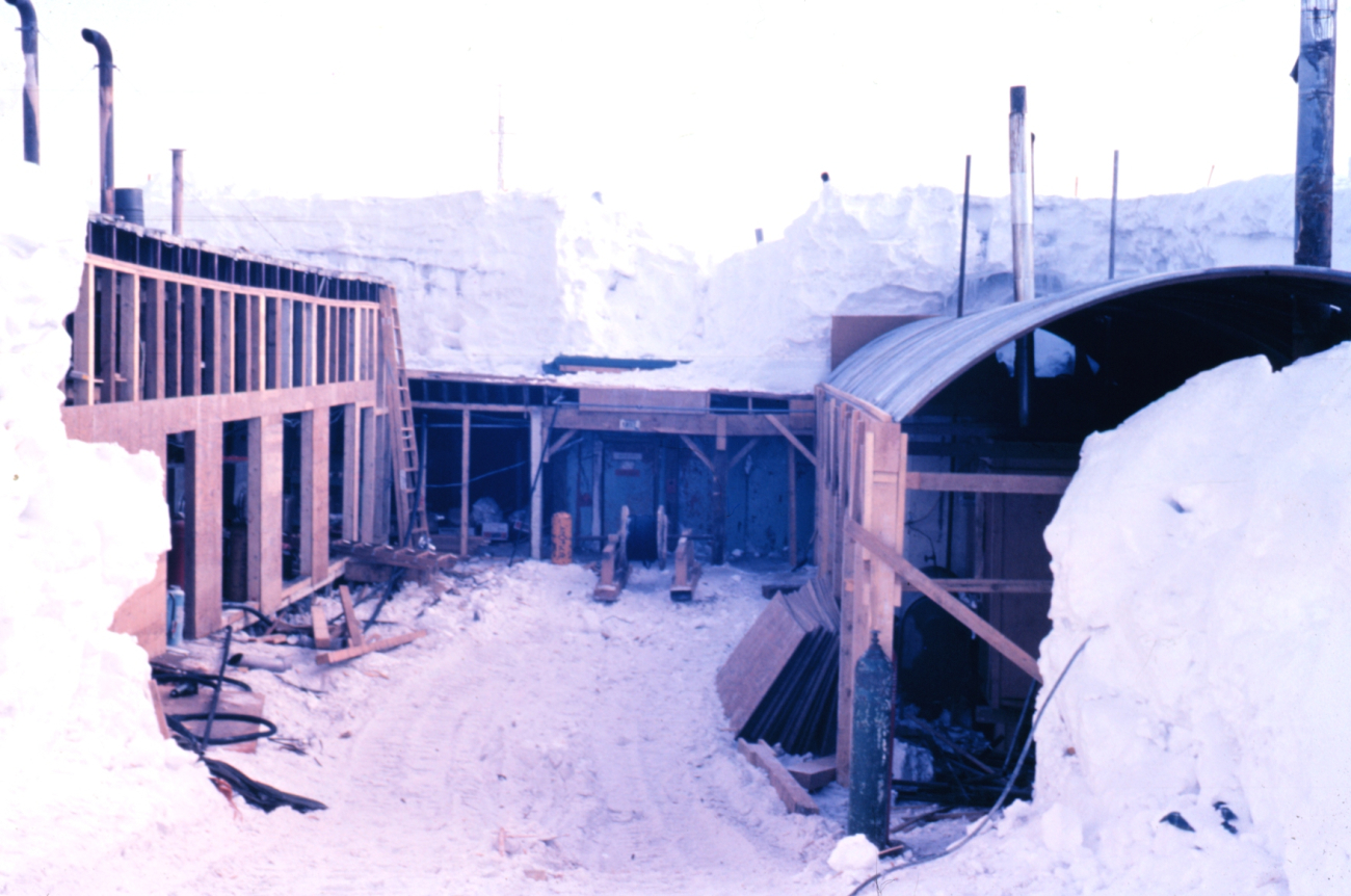 Construction zone at the South Pole