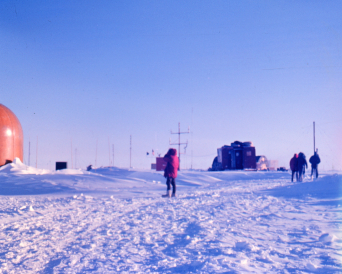 Main street of the South Pole Station