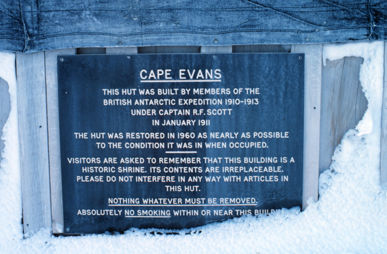 Memorial to Robert Falcon Scott at Cape Evans