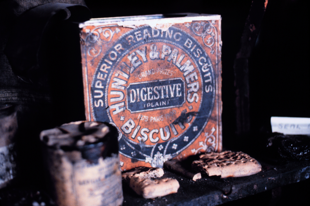 Some digestive biscuits from another era at Scott's Hut Point shelter
