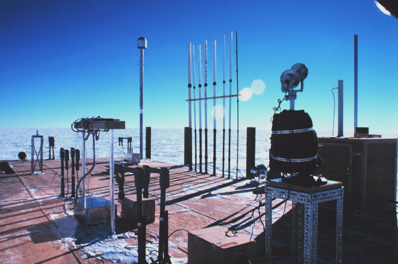 Instruments mounted on the roof of the Clean Air Facility