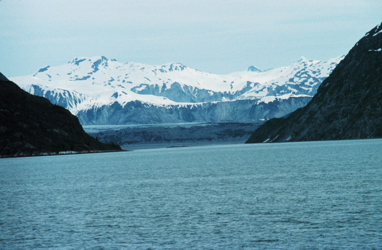 A view up Tarr Inlet, Glacier Bay, to the Grand Pacific Glacier