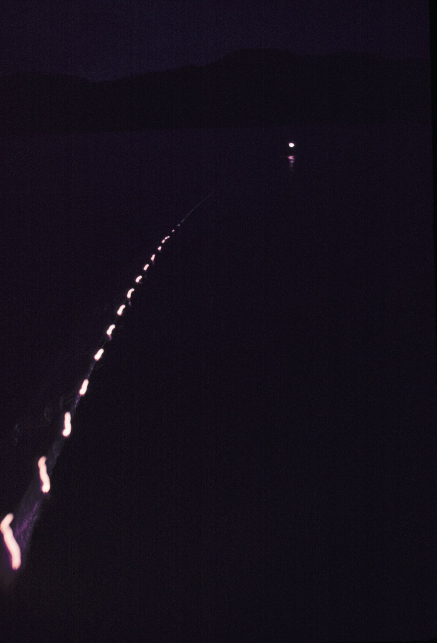 Gillnetting for smolts at night south of Douglas Island